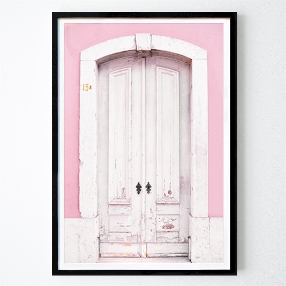 Platser & Städer Poster: Lissabon vit dörr av Mirjam Broekhof