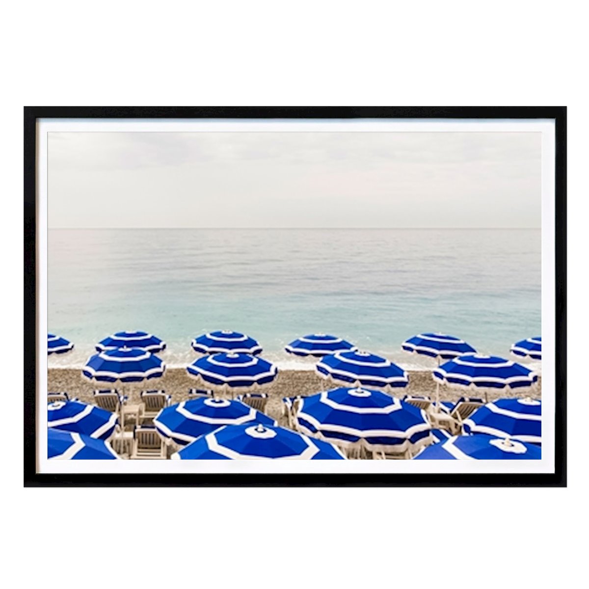 Nature Poster: Beach of Nice in France by Dieterich Fotografie