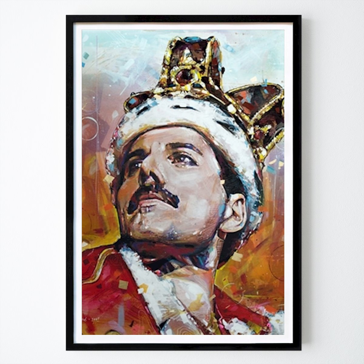 Vapaa-aika Juliste: Freddie Mercury Queen maalaus tekijänä Johannes