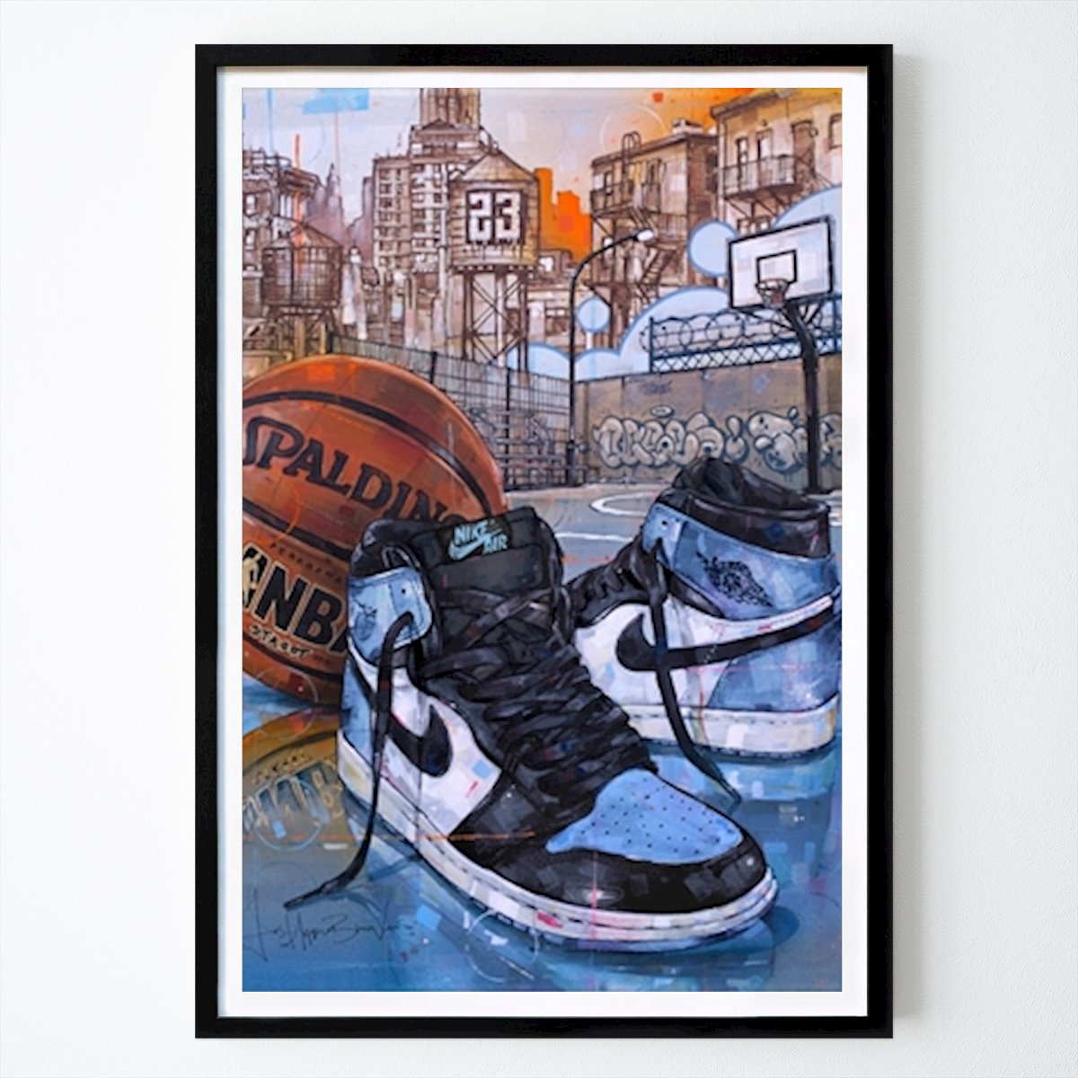 Tempo libero Poster: Nike air jordan 1 pittura di Johannes