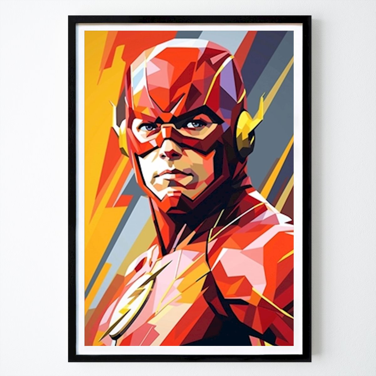 Tier Poster: The Flash Heroes WPAP Popart von Qreative