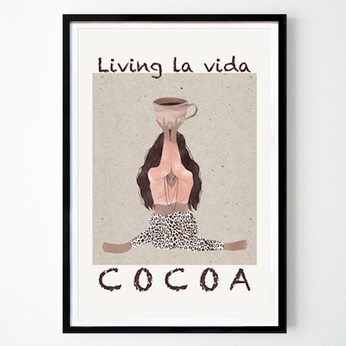 Yoga Poster: Cacao Yoga van Christina Palm