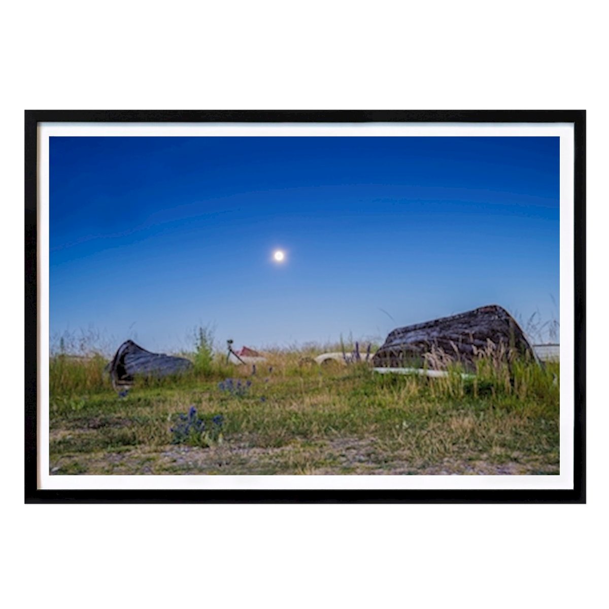 Nature Poster: Boats on shore by Timo Peter Grönlund