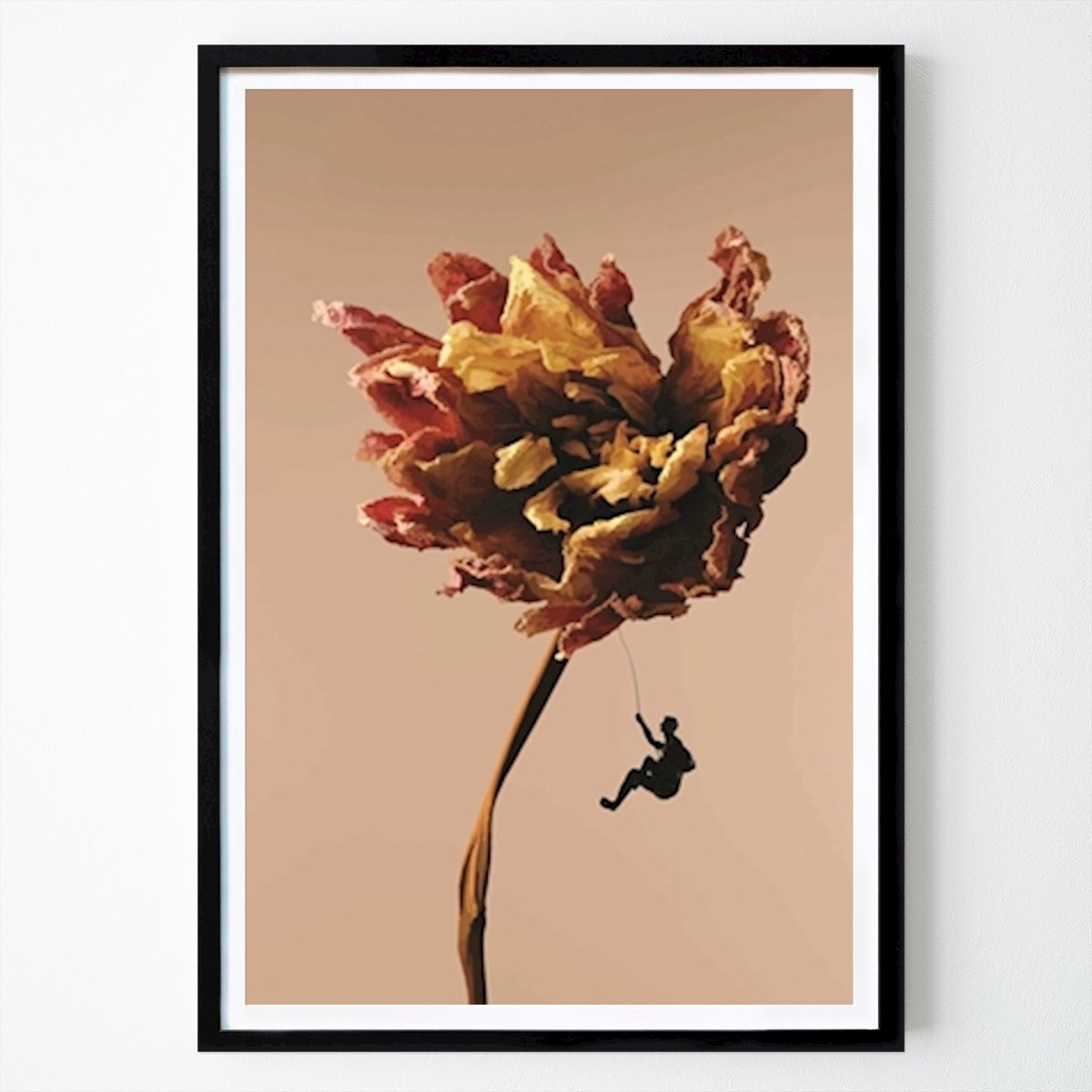 Botanical Poster: Climbing paper flowers by LANCAR ART
