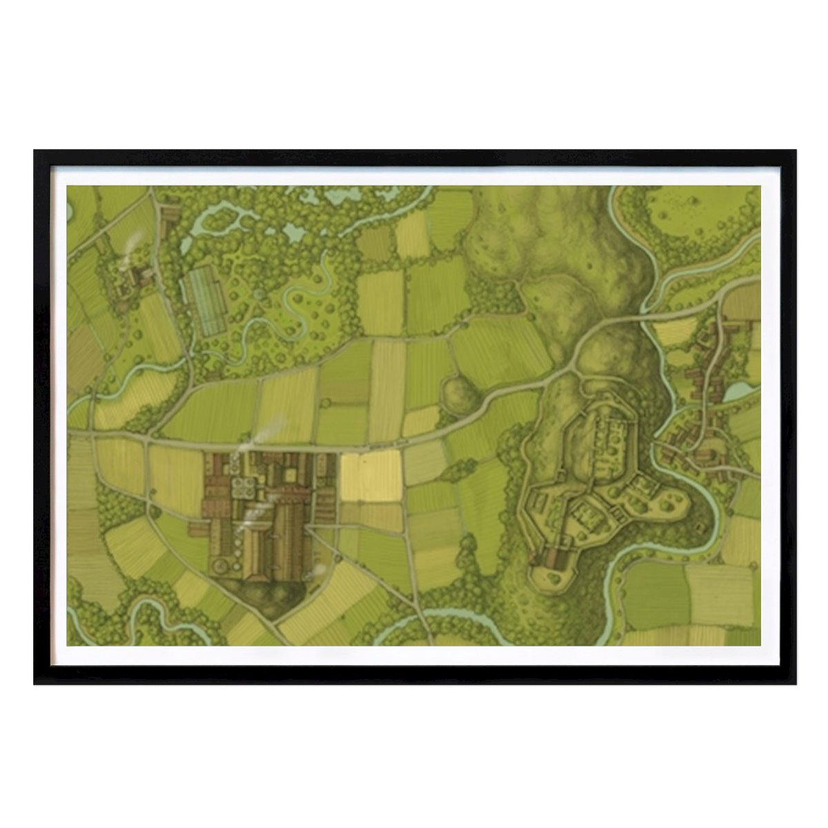 Illustration Poster: Map of Chramaboleenes II by Tobias Köber