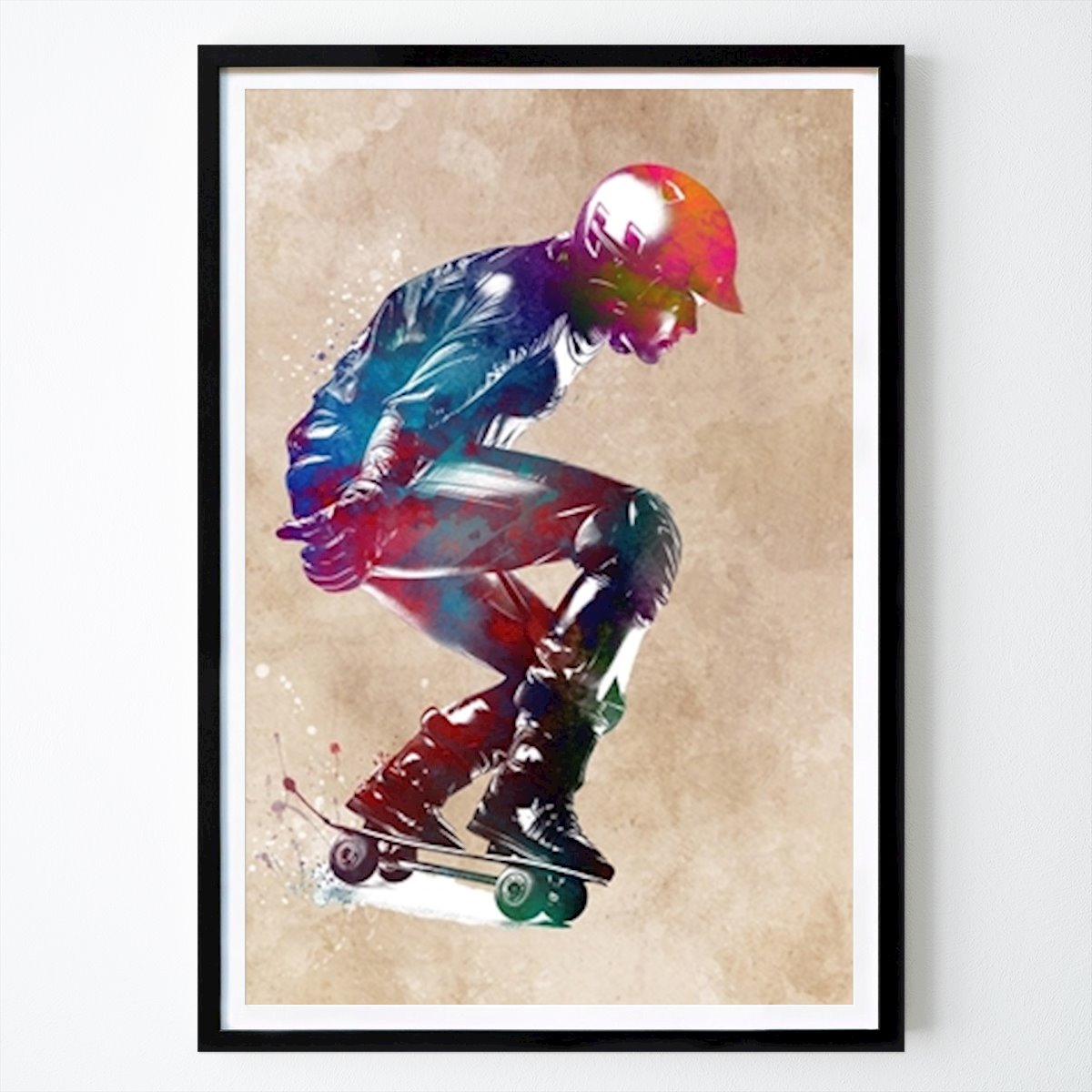 Kuvitus Juliste: Rullalautailu tekijänä Justyna Jaszke