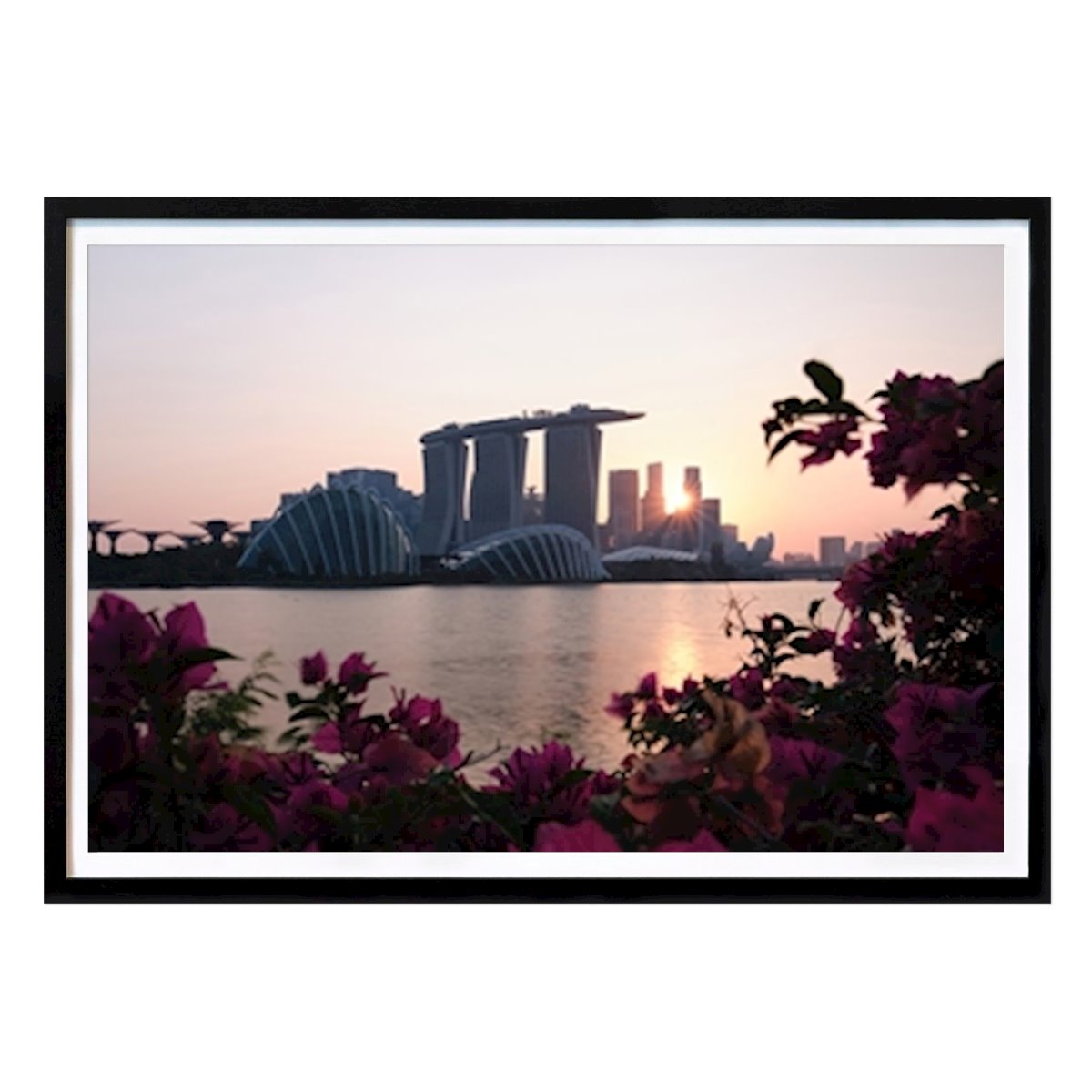 Luonto Juliste: Singapore auringonlaskun aikaan tekijänä Joshua Kettle