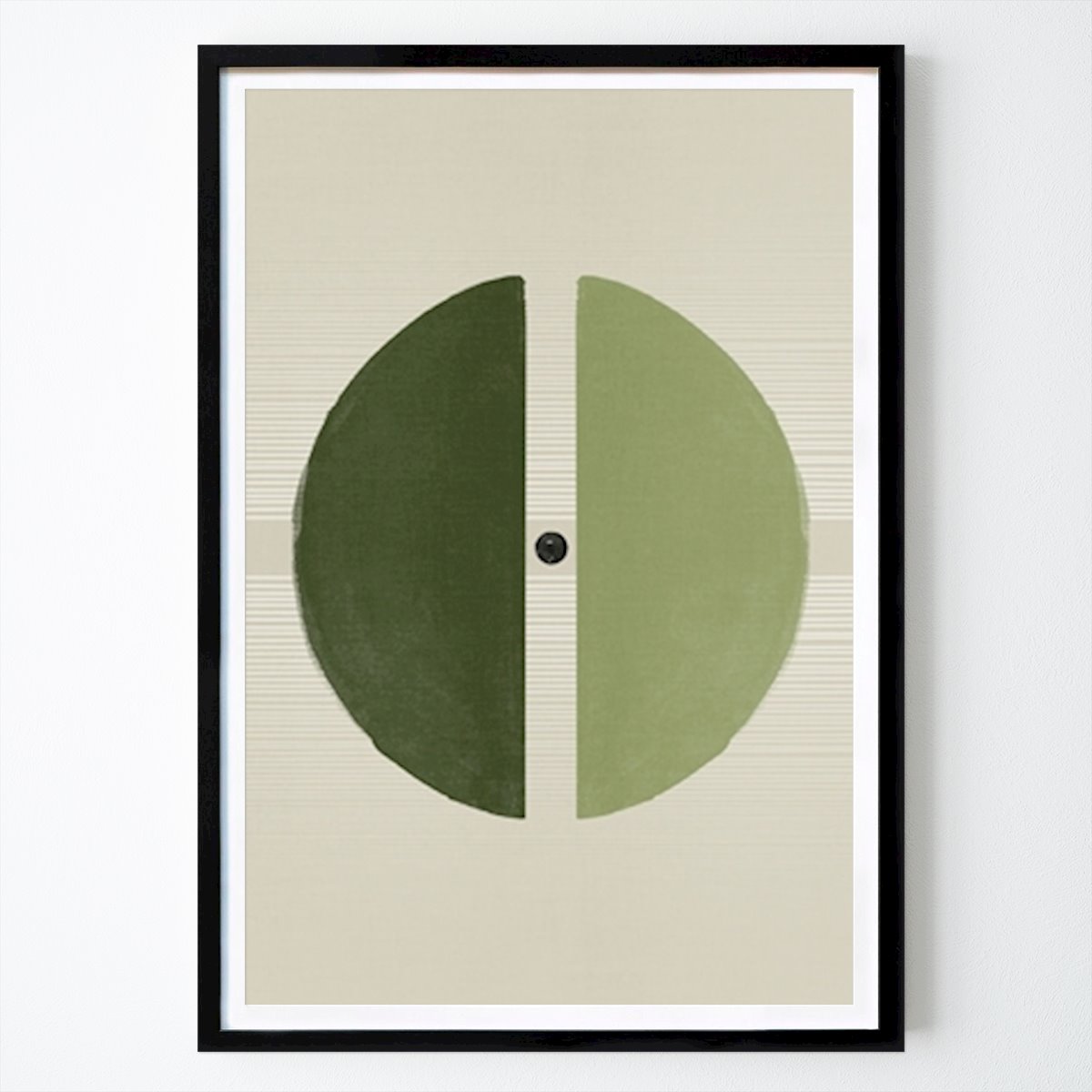 Abstracte kunst Poster: Eenvoudig groen universum van Ema Paraschiv