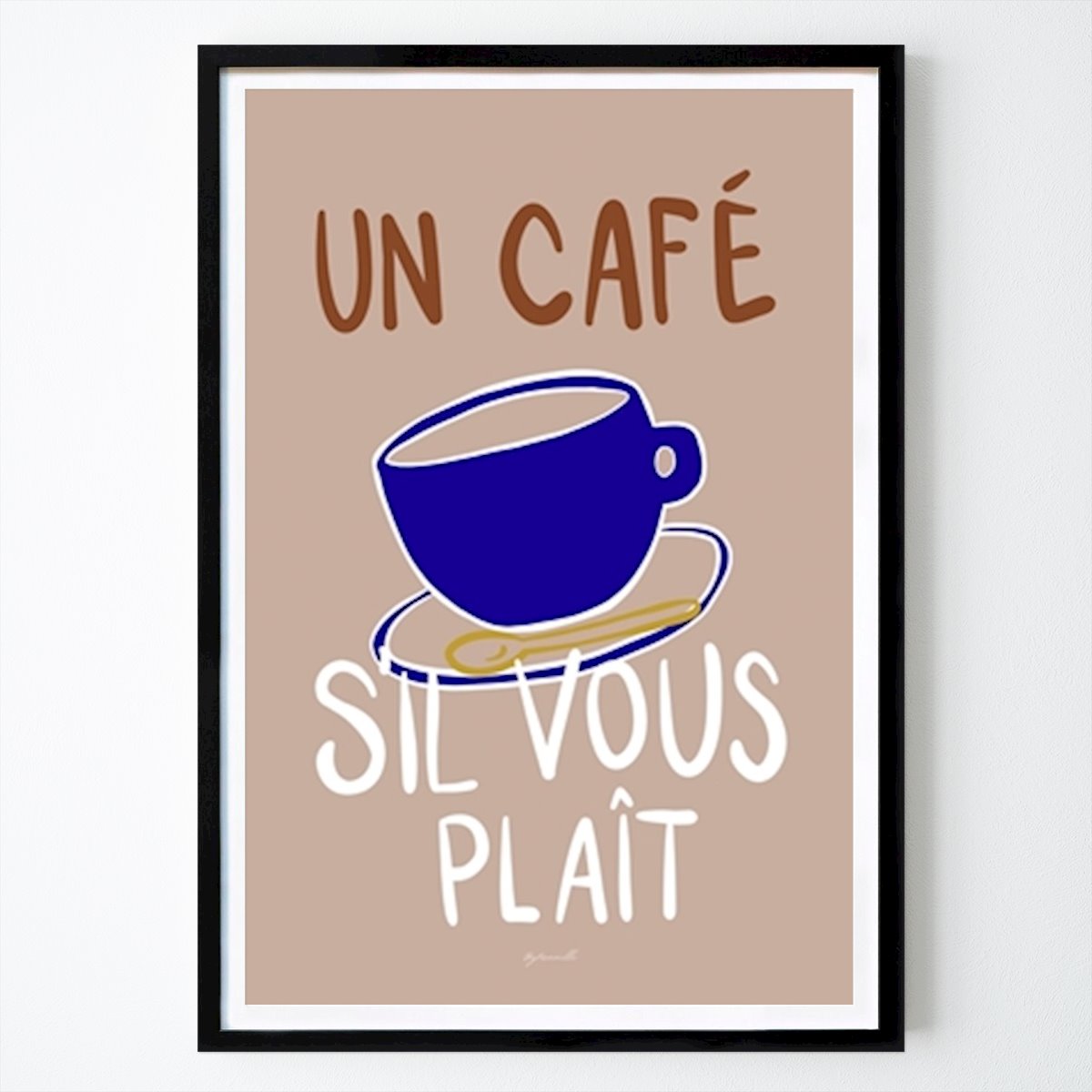 Städte & Länder Poster: Einen Kaffee bitte von ByKammille