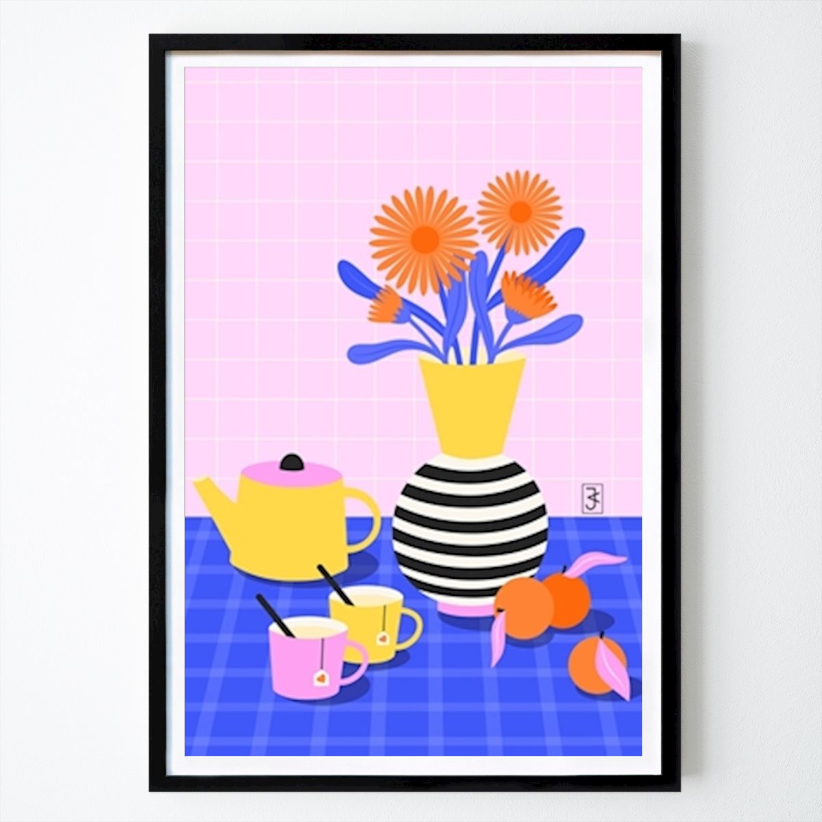Arte Poster: Marigold Vase and Tea di Artprink