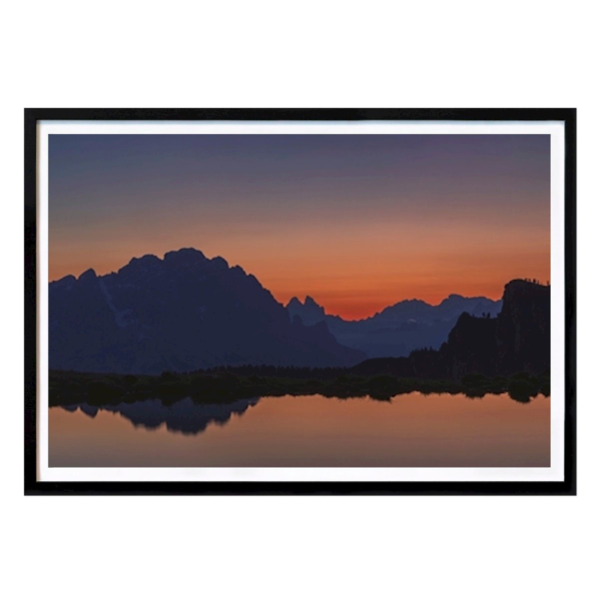 Italia Póster: Sunrise at Passo di Giau de Johann Piber