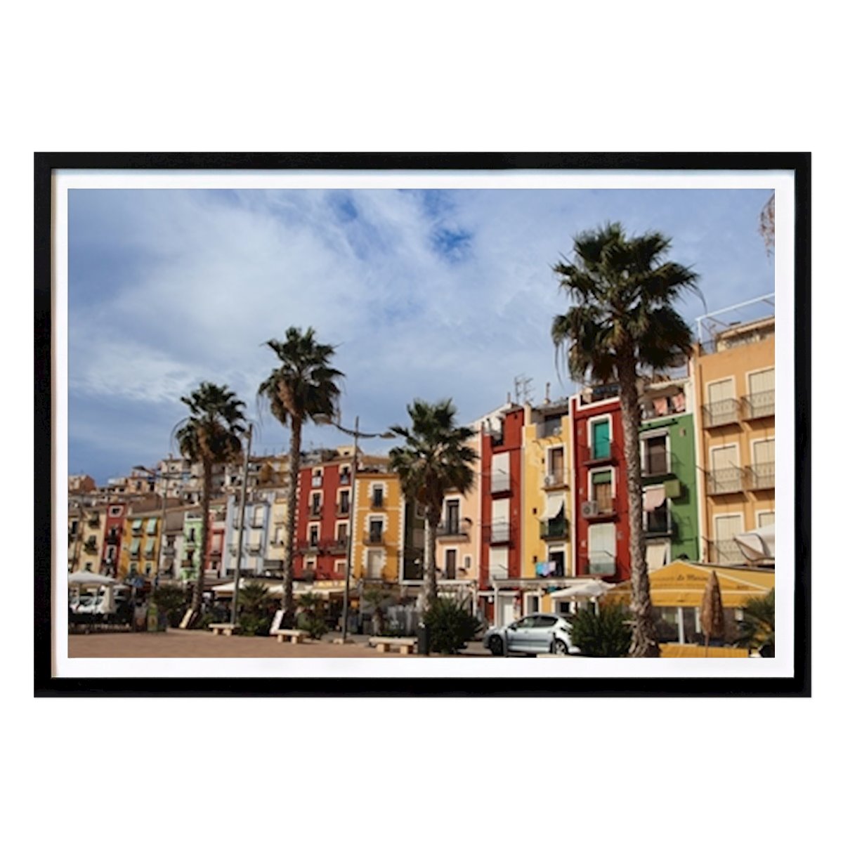 Retro & Vintage Póster: Villajoyosa the colorful city de Liliana Assenova