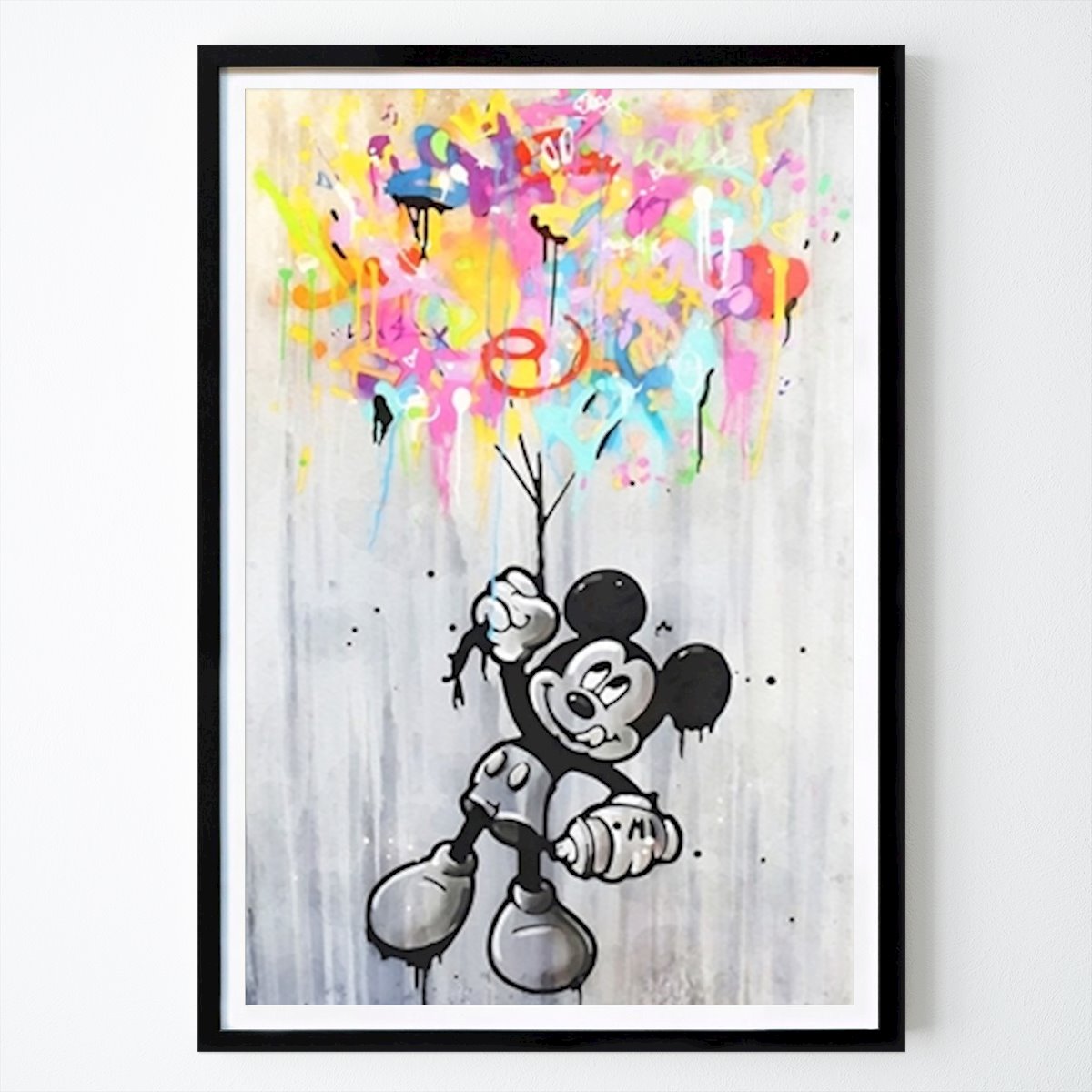 Voľný čas Plagát: Farby Balón Mickey Mouse od Travel Skyline