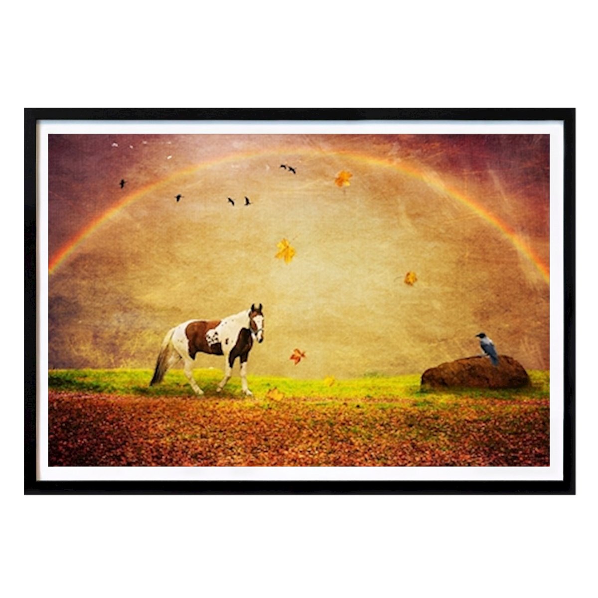 Places & Cities Poster: Peace under the Rainbow by Randi Grace Nilsberg