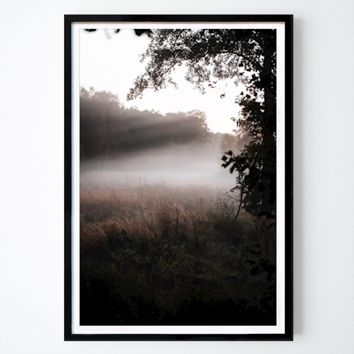 Tier Poster: Nebliger Morgen von Nikolas Bacetic