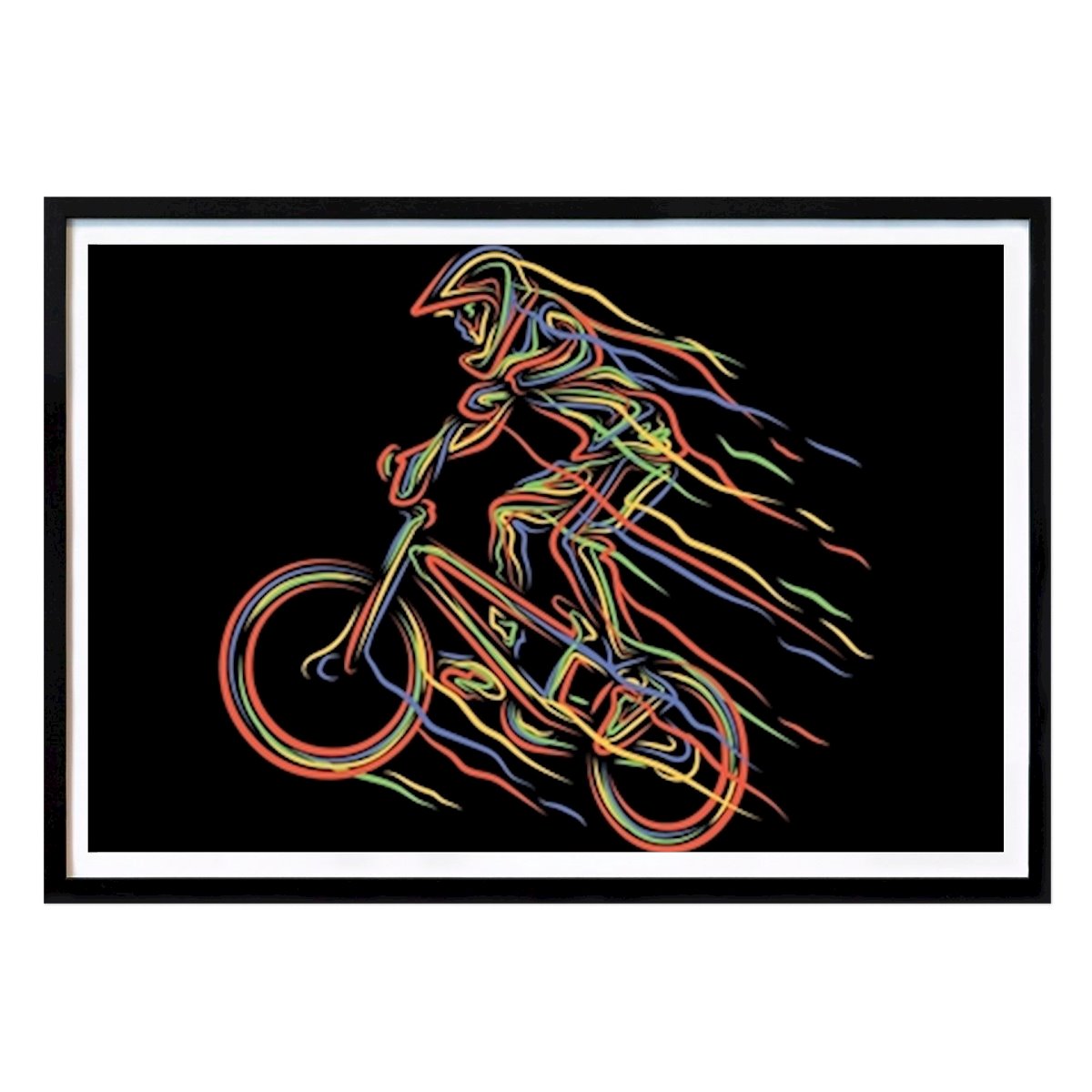 Hobby Plakat: BMX Rytter Cykel Abstrakt av Daniel