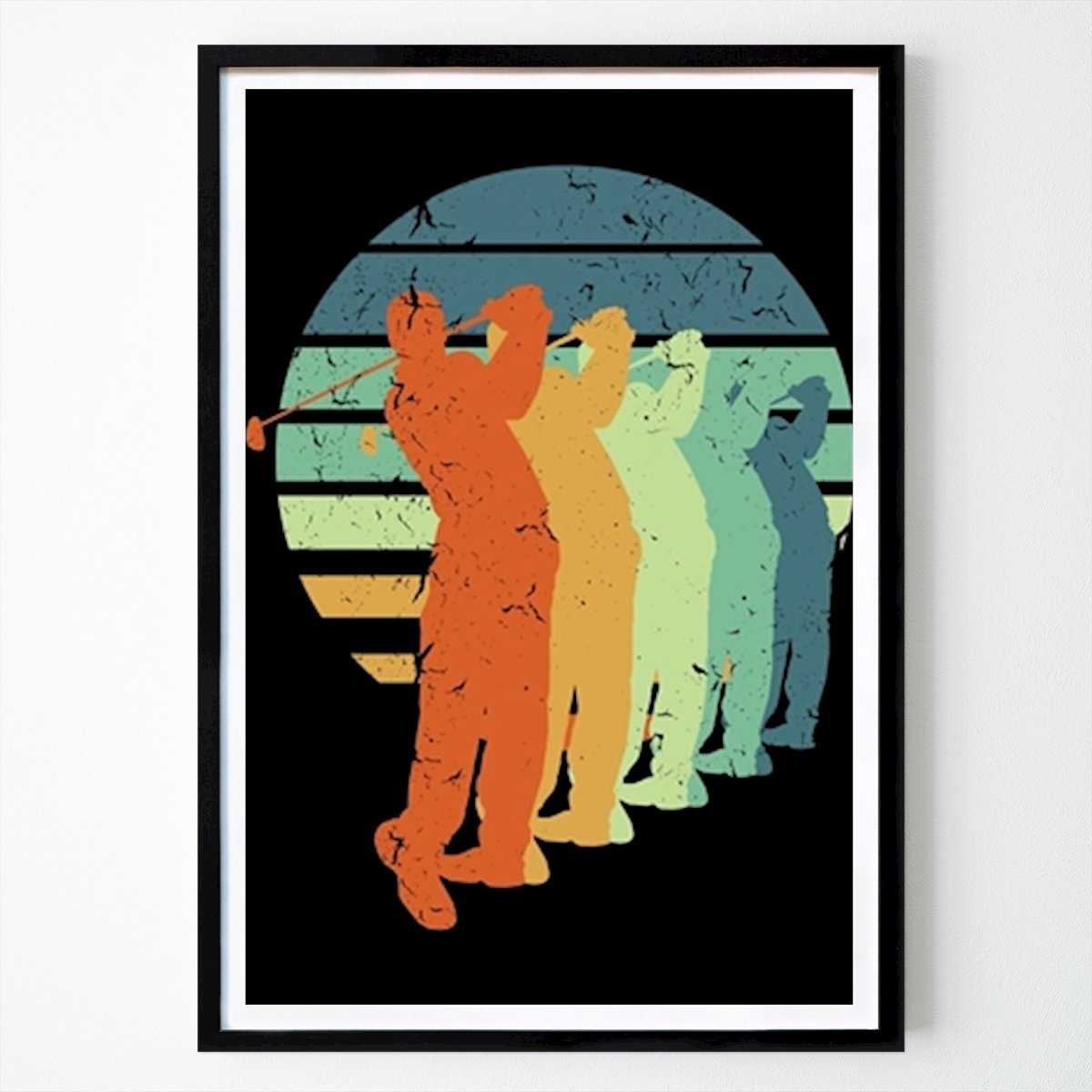 Retro & Vintage Poster: Golfista Giocatore di golf vintage di Daniel