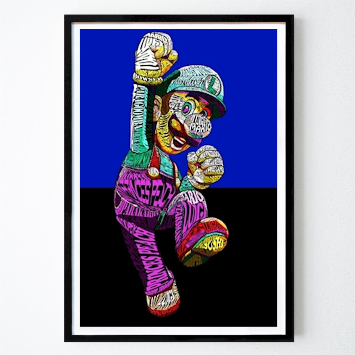 Ilustracja Plakat: Luigi Literówka Ilustracja Sztuka autorstwa Retrostreet Interior