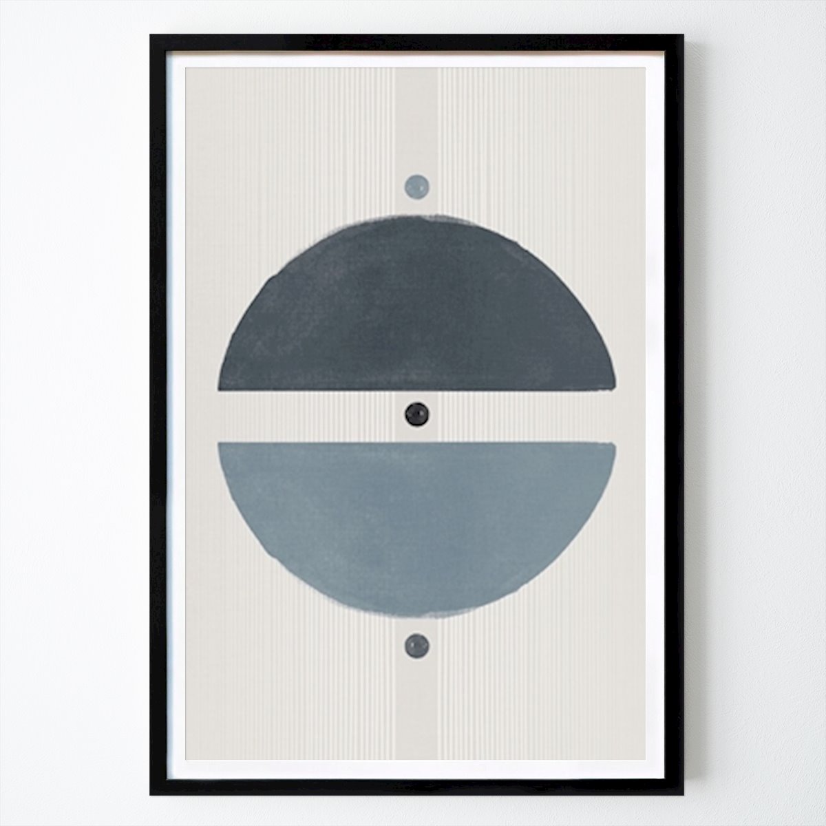 People & Portrait Poster: Blue Minimalist Thoughts by Ema Paraschiv