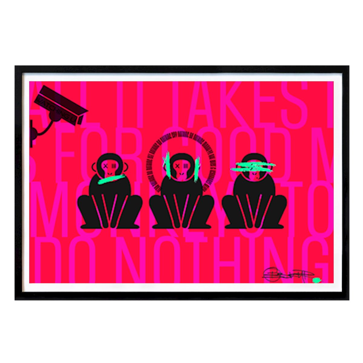 Style de vie Affiche: SINGES IMPRUDENTS par "Sara "OBSKYR" Källberg"