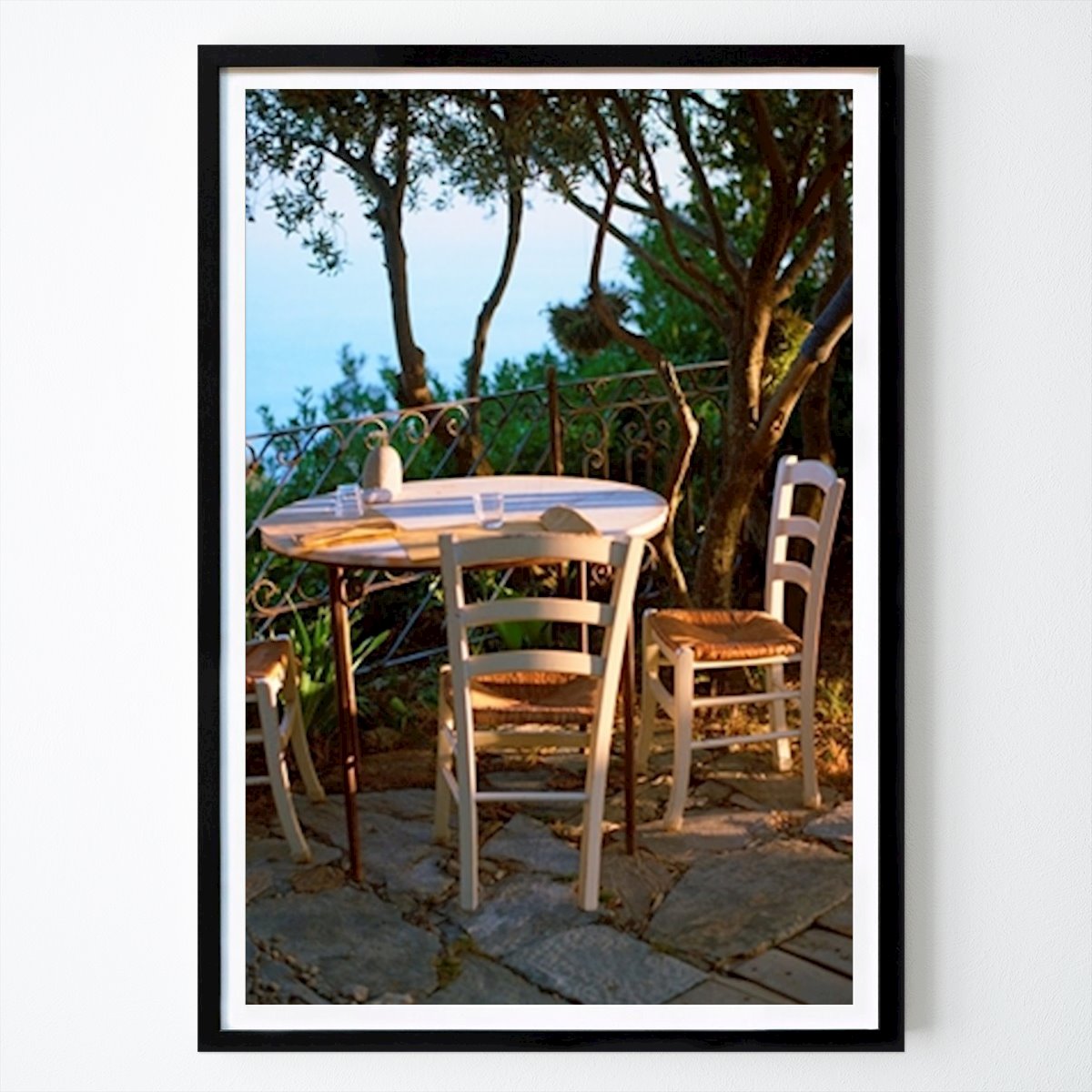 Italy Poster: Romantic dinner at sunset by Floris Trapman