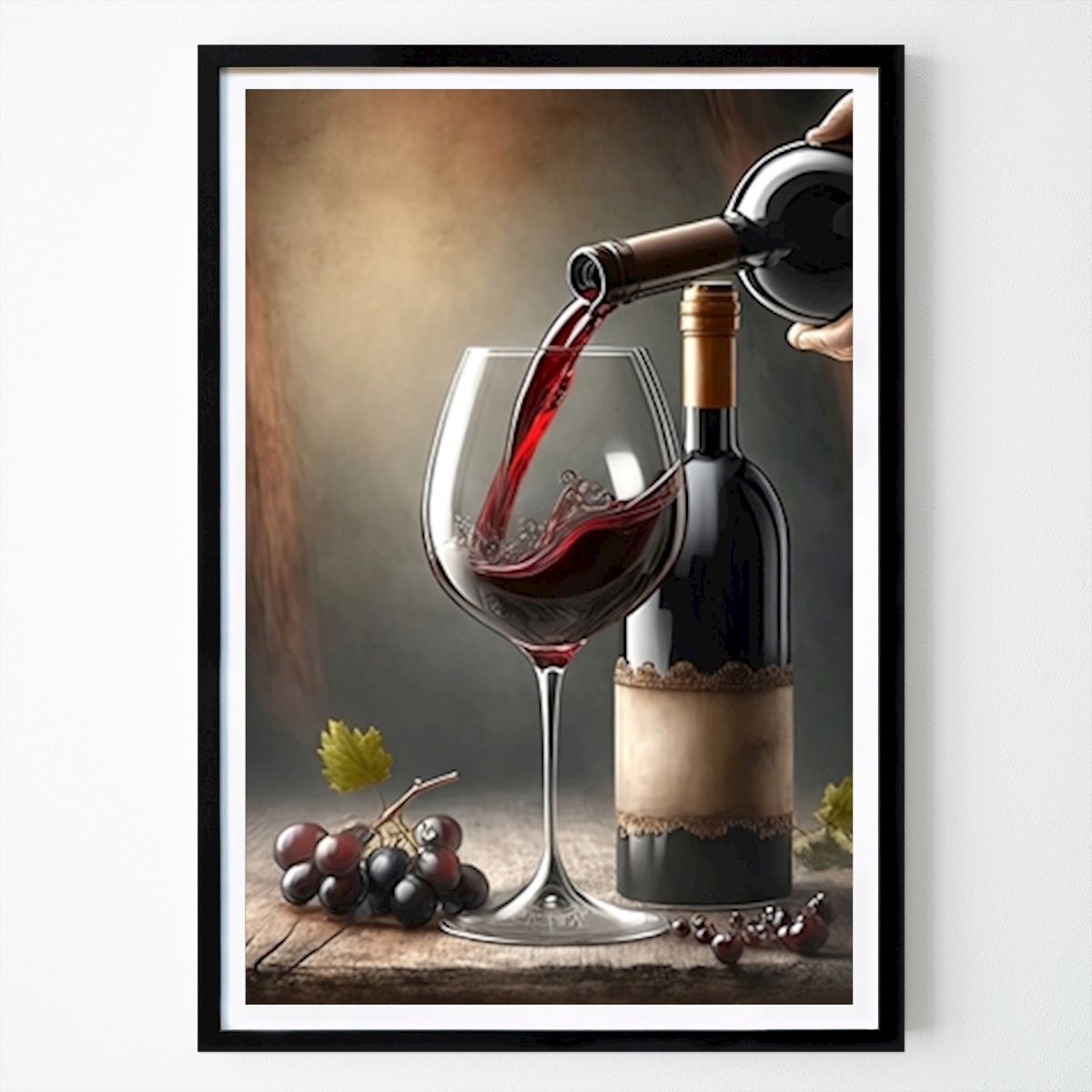 Konstnärlig Poster: Hälla upp ett glas vin av Micke
