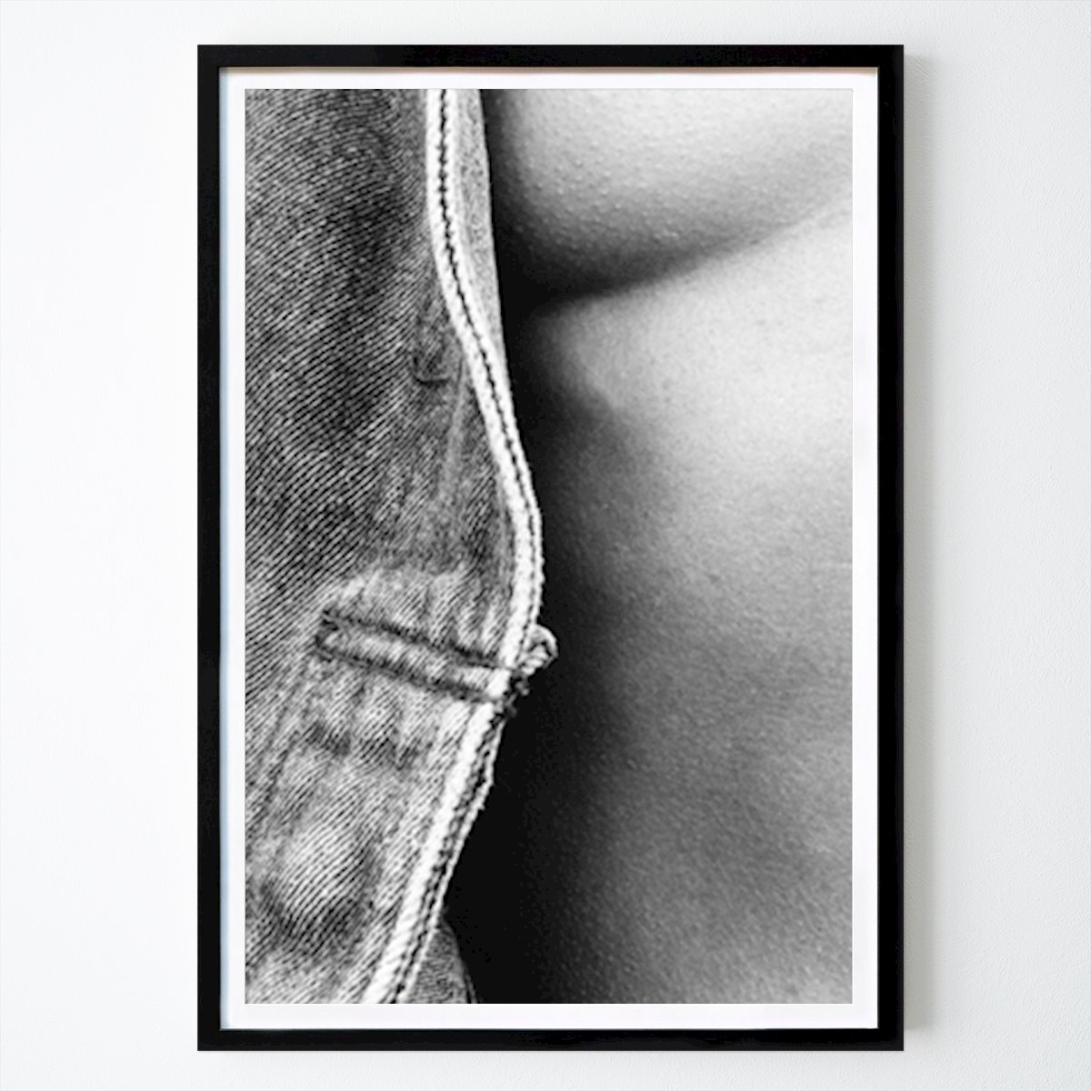 Schwarz-Weiß Poster: Jeans von Lars Pettersson