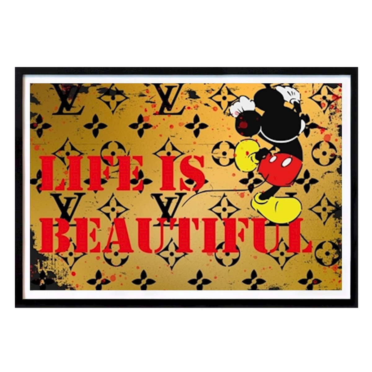 Pop Art Affiche: La vie est belle par David Schloffer