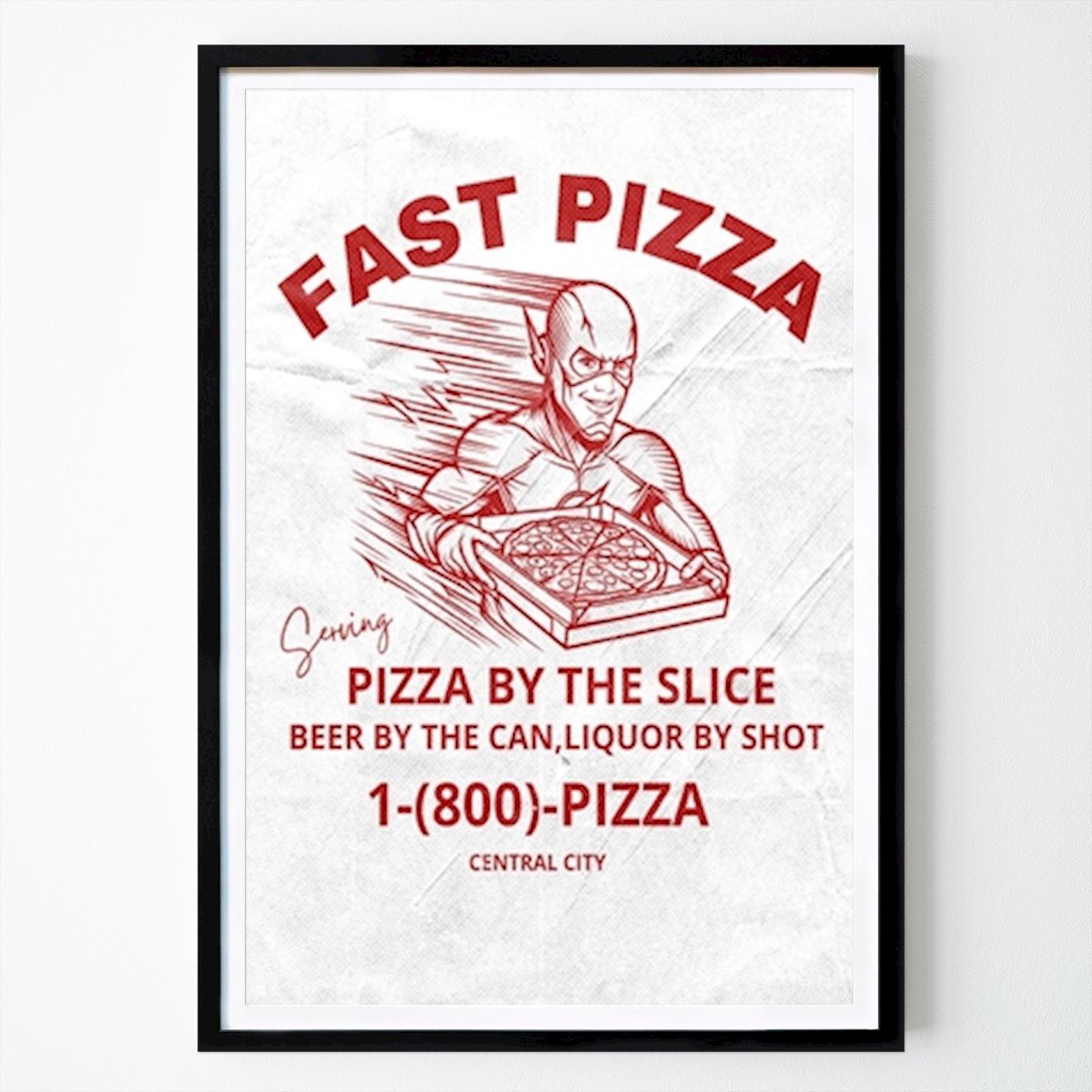 Kök Poster: Fast pizza,the flash av Ed ramos