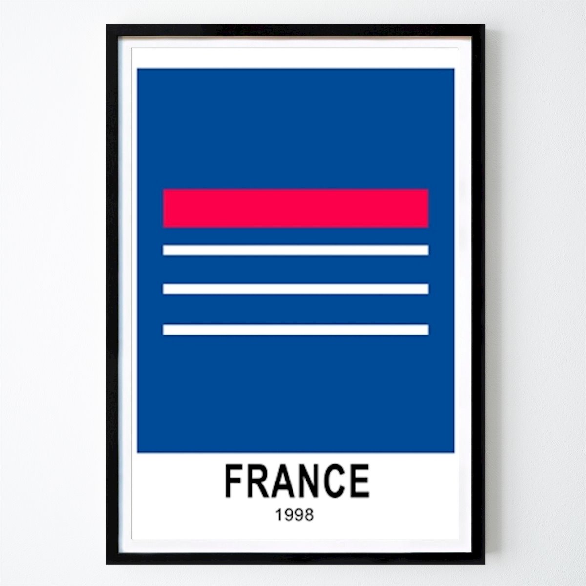 Football Poster: France World Cup 1998 by Lars Gustafsson
