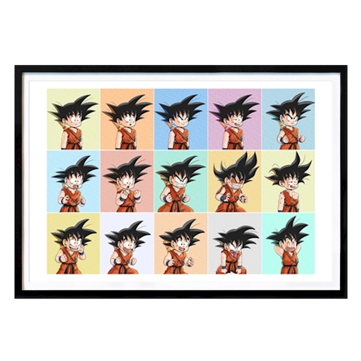 Estilo de vida Póster: Múltiples poses de Goku de Froze Studio