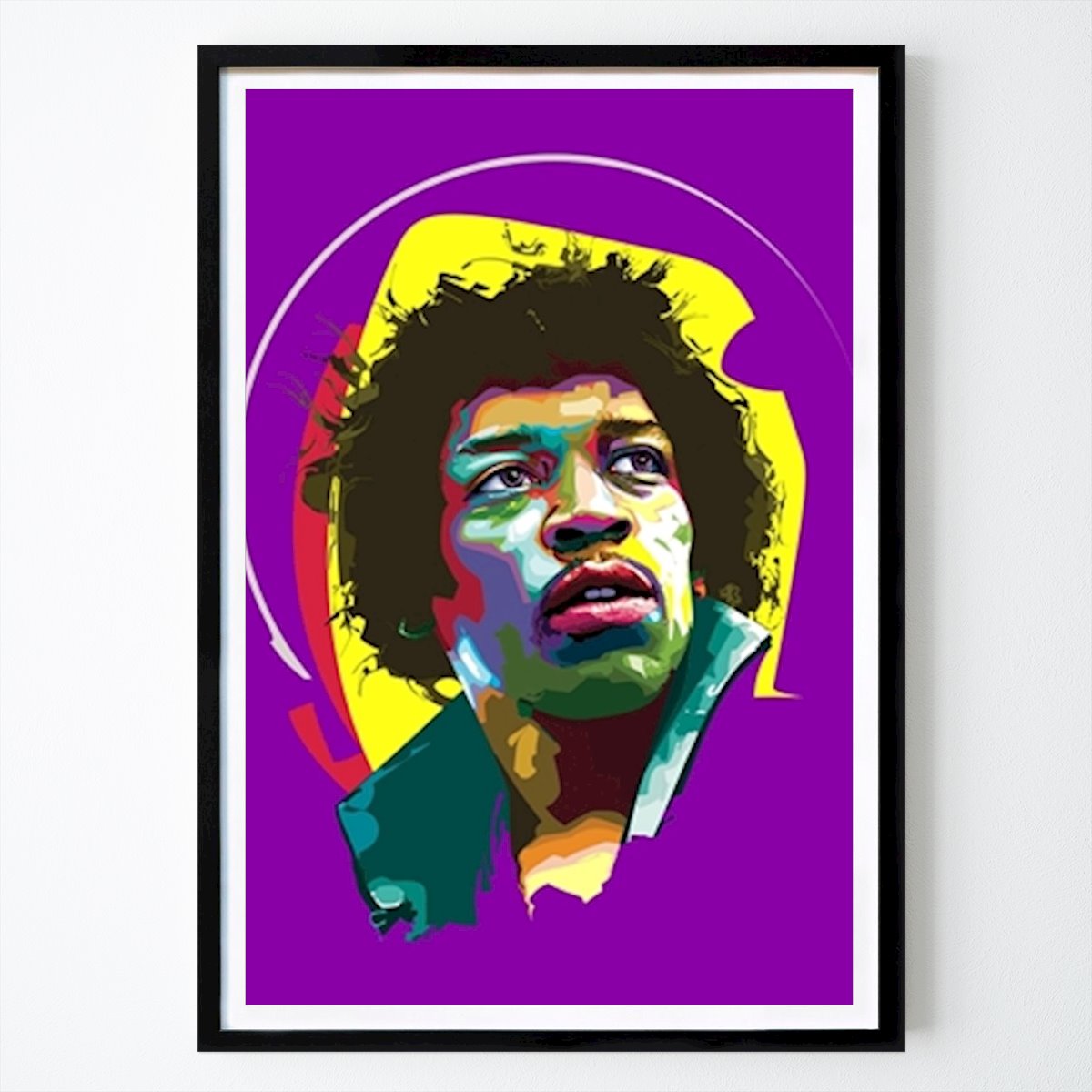Musiikki Juliste: Jimi Hendrix Blues Man Pop Art tekijänä Retrostreet Interior