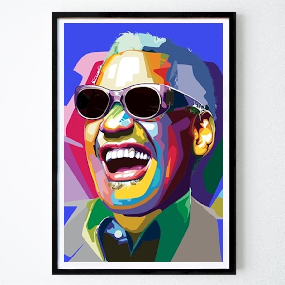 Pop Art Poster: Ray Charles Jazzsänger von Retrostreet Interior