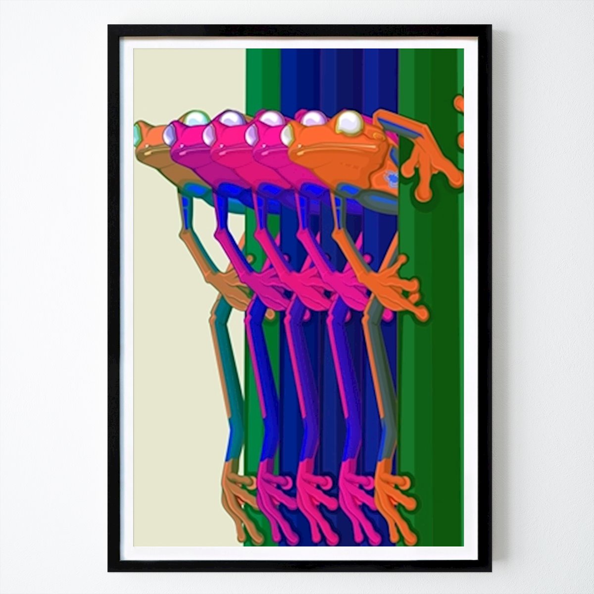 Pop Art Poster: Froschspinne Retro von Retrostreet Interior