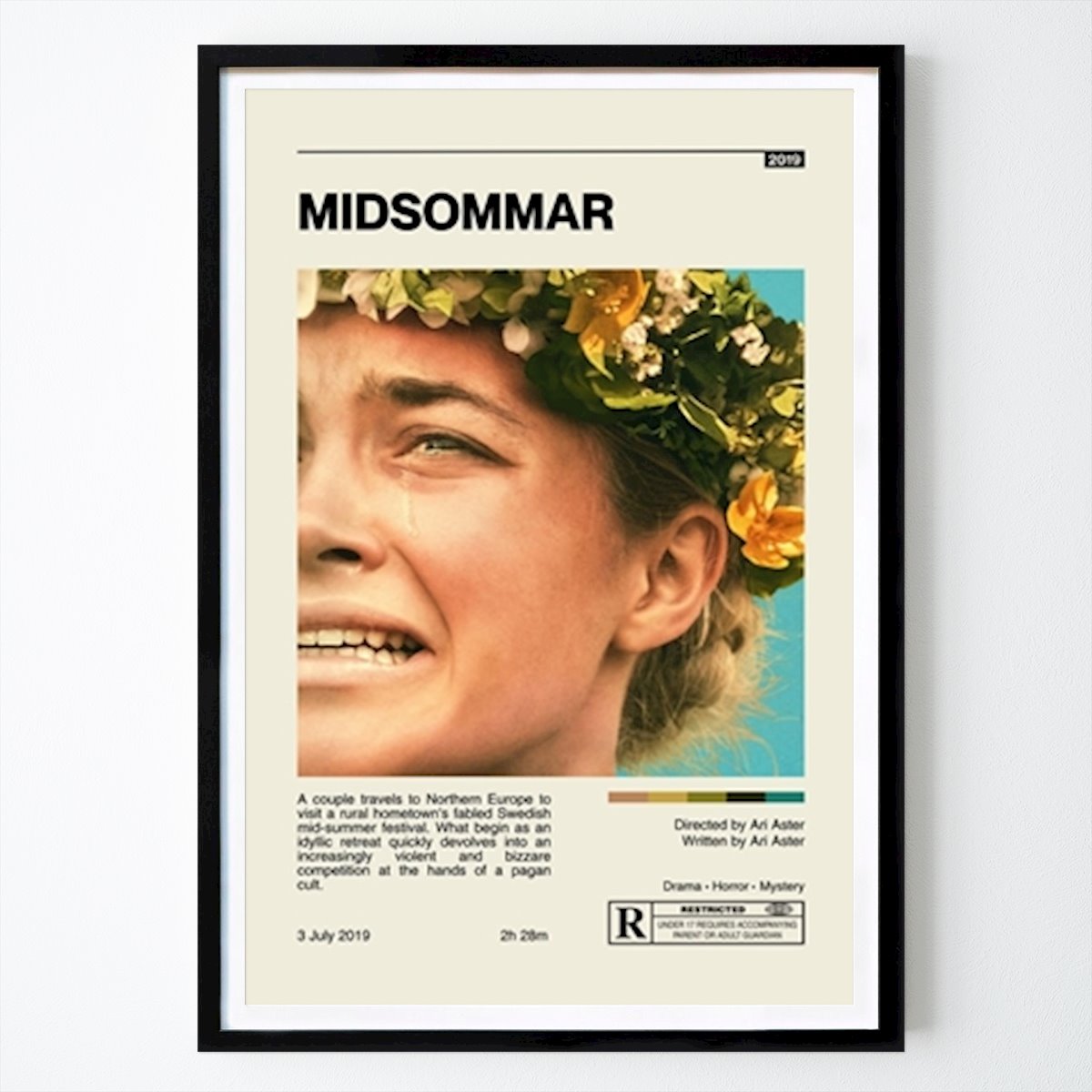 Retro & Vintage Plakat: MIDSOMMAR av Amaz Rahma