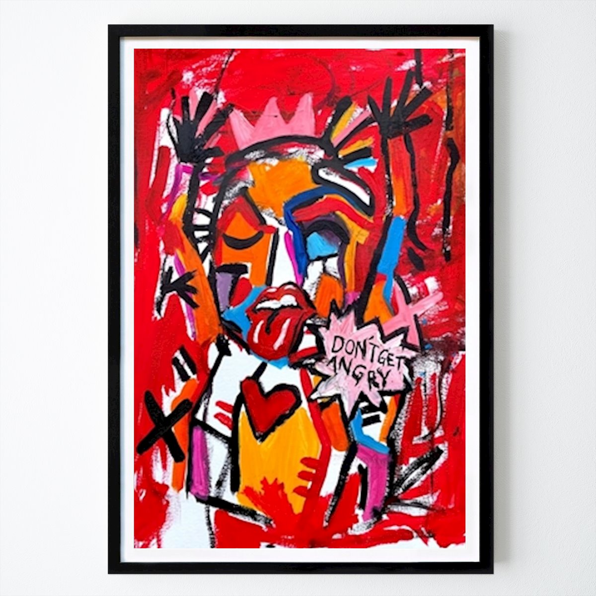 People & Portrait Poster: ""Angry" - The Rolling Stones" by Hugo Ljungkvist