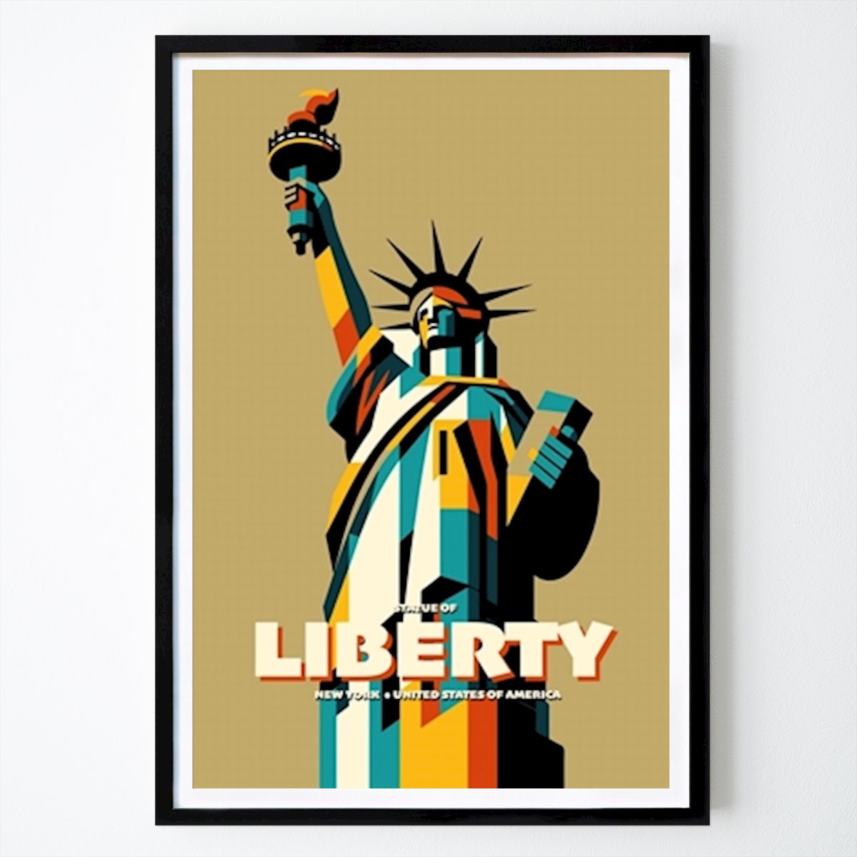 New York Poster: Frihetsgudinnan - New York av Andreas Magnusson
