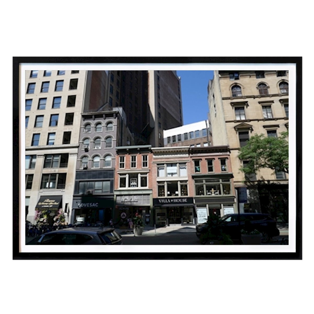 New York Poster: Houses New York Manhattan di Helena Jungermann