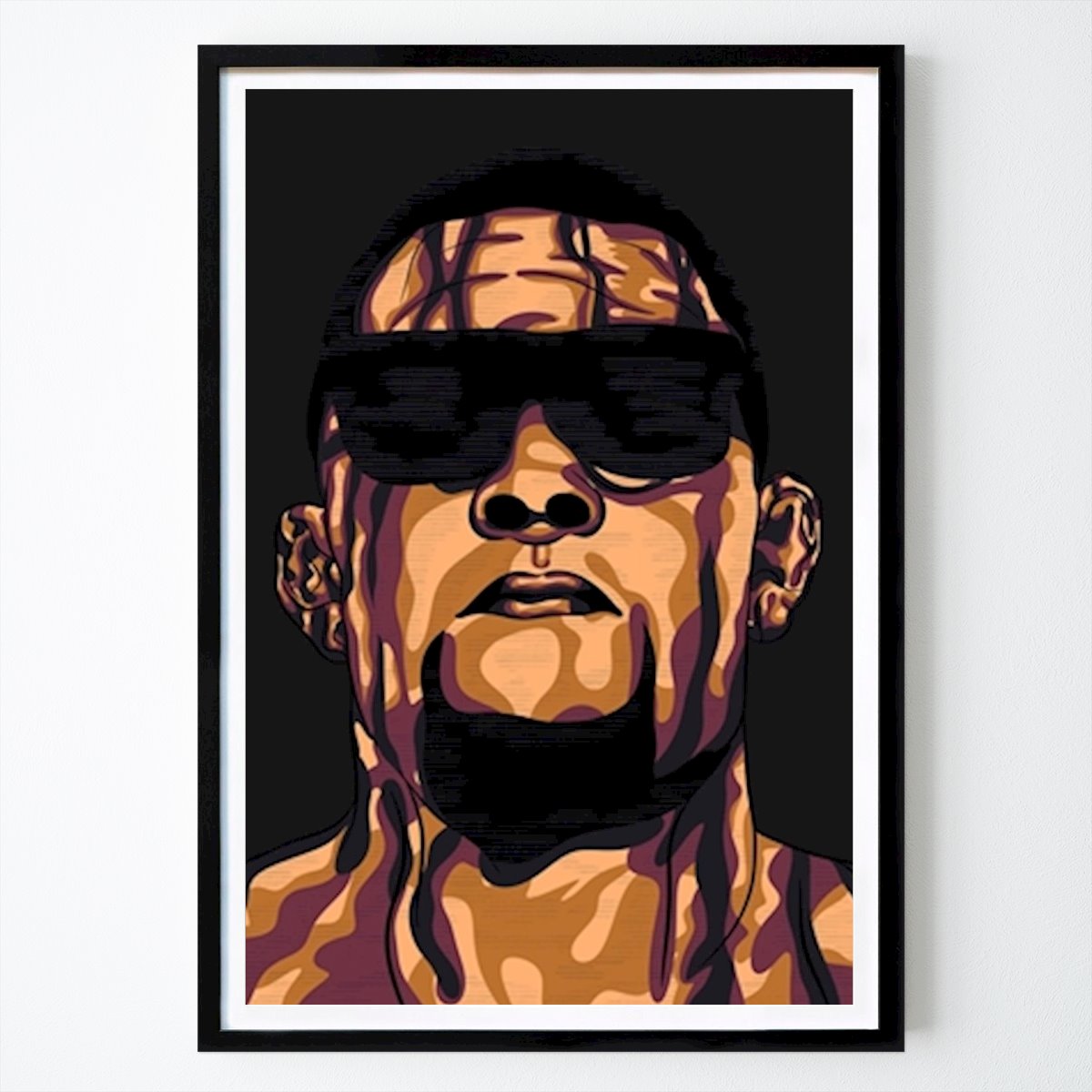 Abstraktes Poster: Nate Diaz Posters von Defisaul