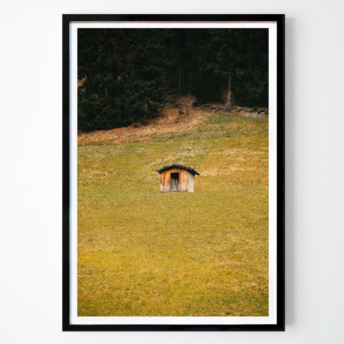 Natur Plakat: Ensom hytte av Hendrik Zahn
