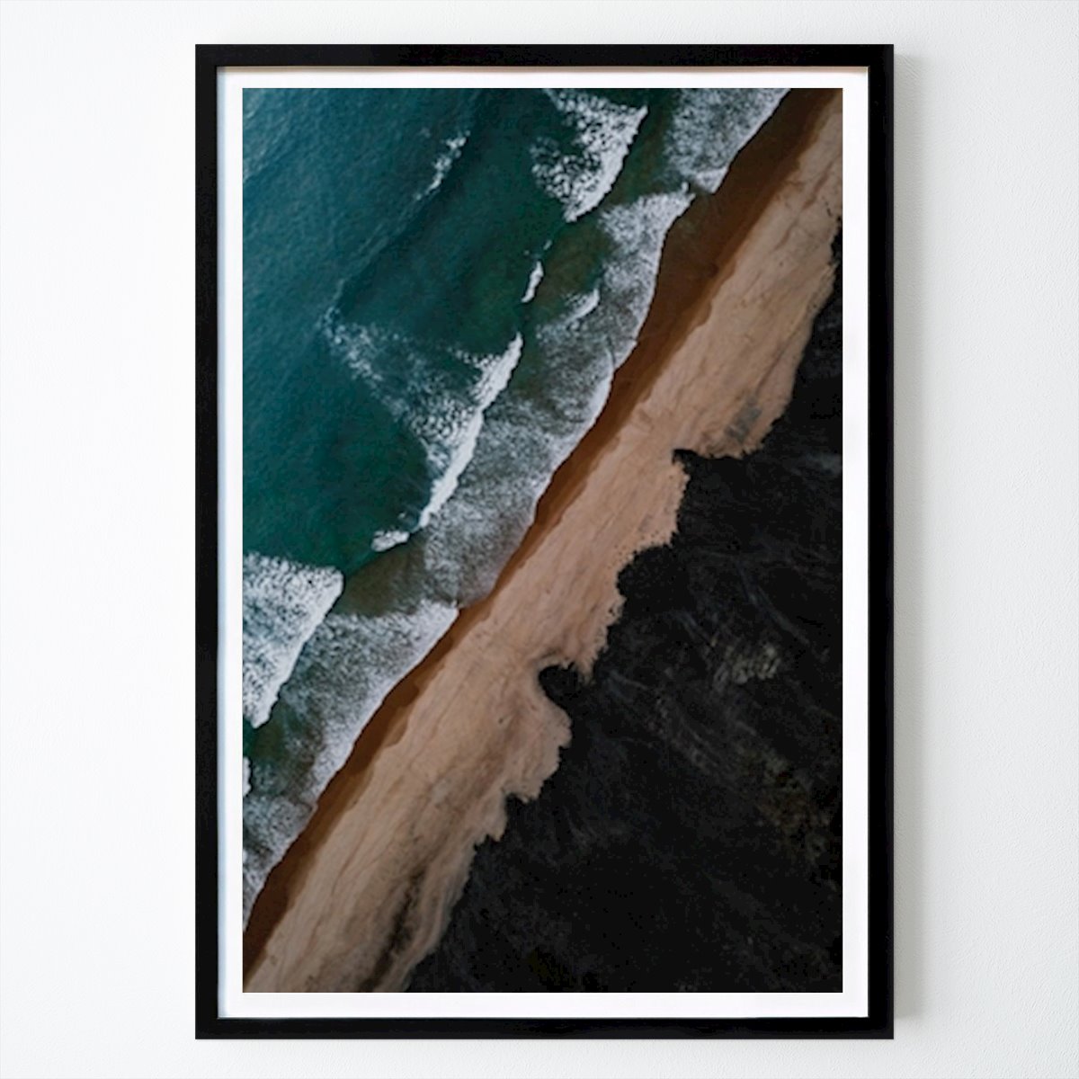 Places & Cities Poster: Beach from above by Patrick Groß