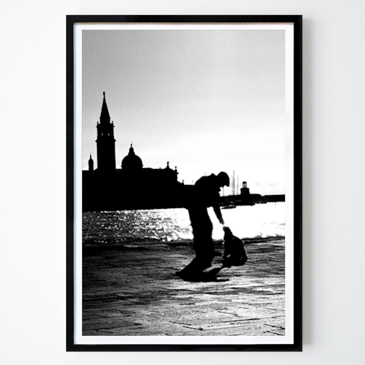 Italie Affiche: Venise, un chien et l’homme par Philipp Wernlein