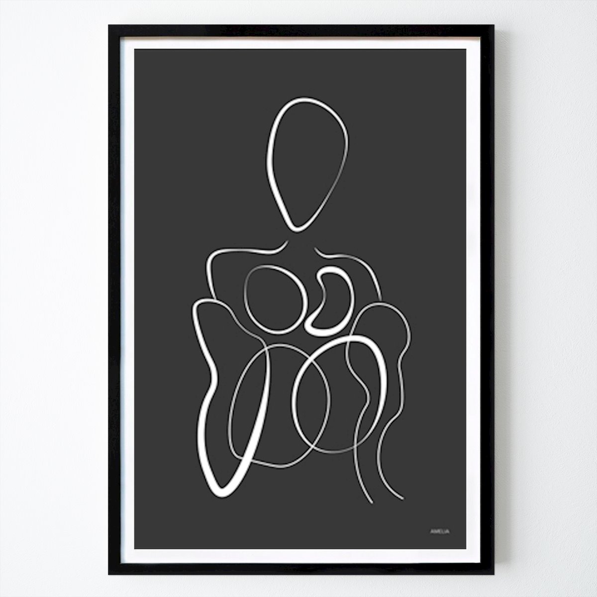 Abstrait Affiche: Horloge par Amelia hedström