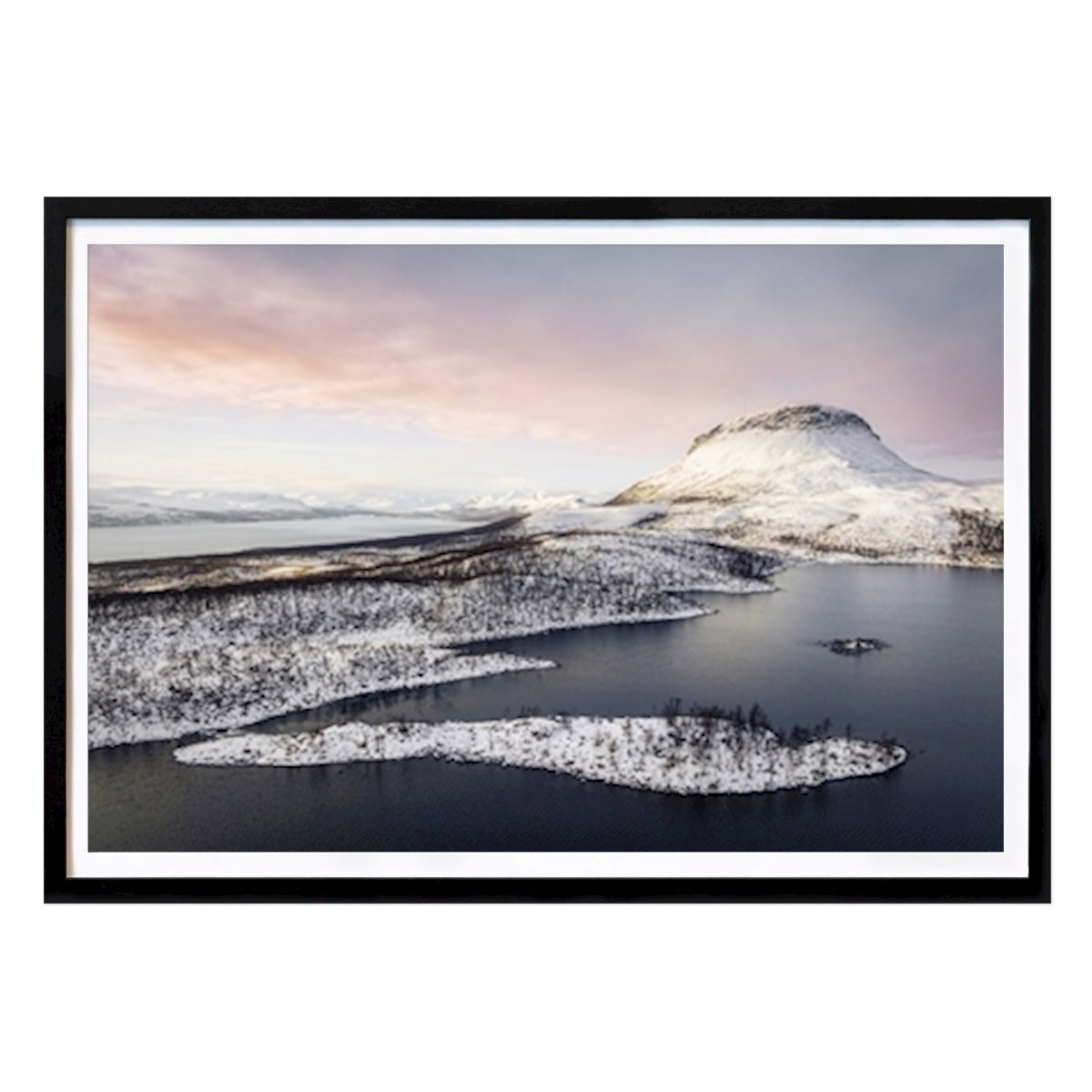 Animals Poster: Lake Tsahkaljärvi First Snow by Timo Oksanen