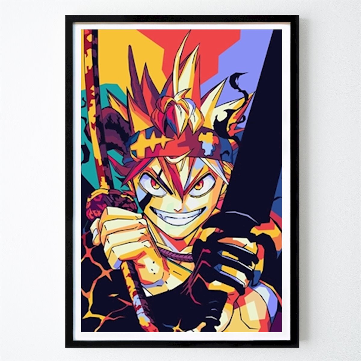 Pop Art Poster: Asta WPAP Popkonst de Kuli art