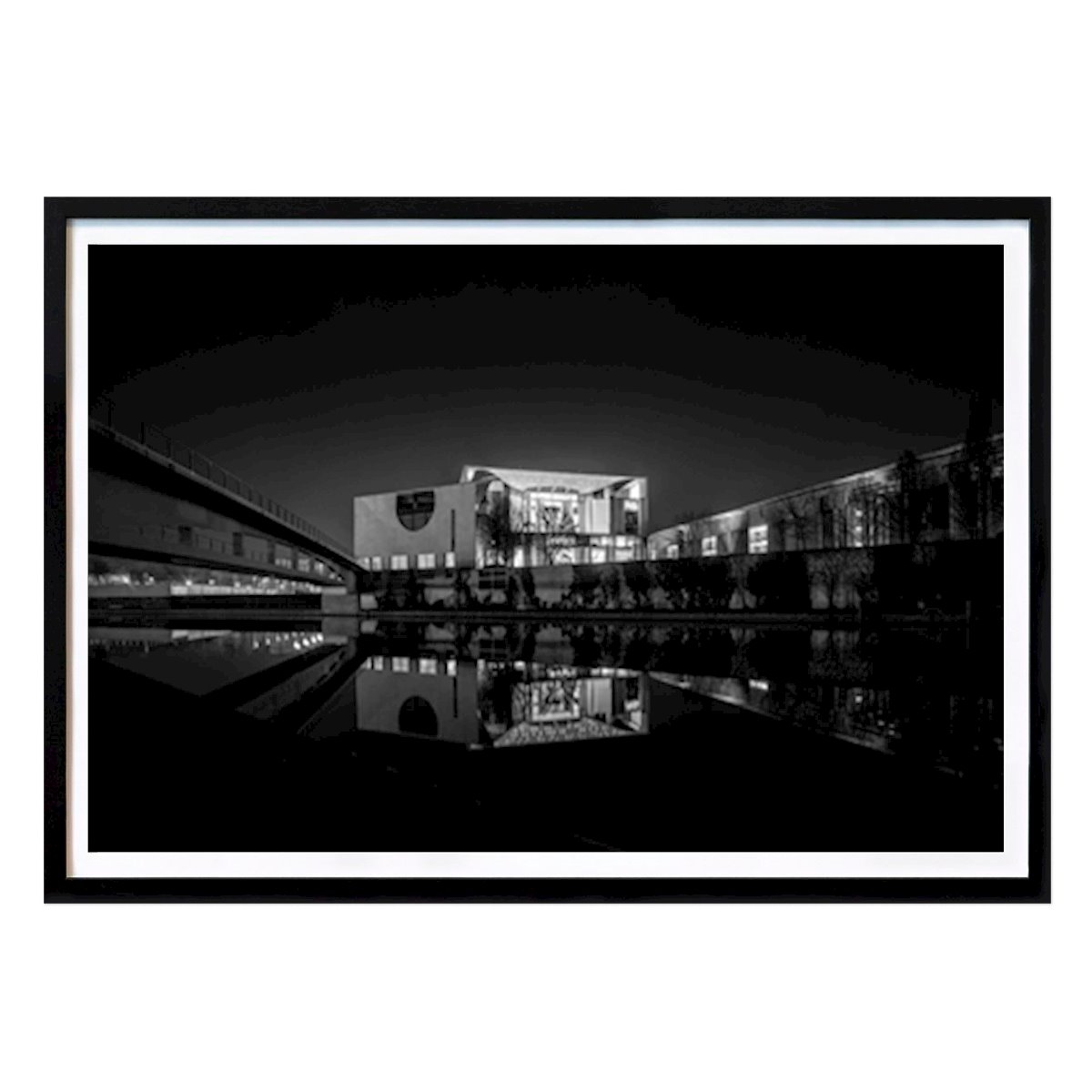 Berlin Poster: Kanzleramt in Berlin by Oliver Nowak