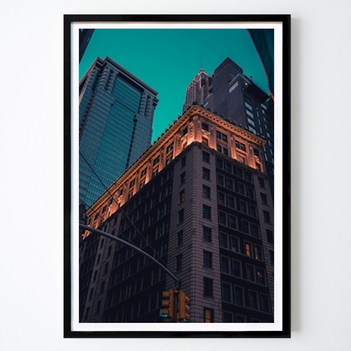 Byer & Steder Plakat: Financial district New York av Daniel Fehr
