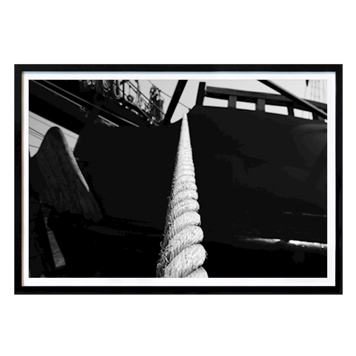 Blanco y negro Póster: Ship's rope de Bennet Künzler