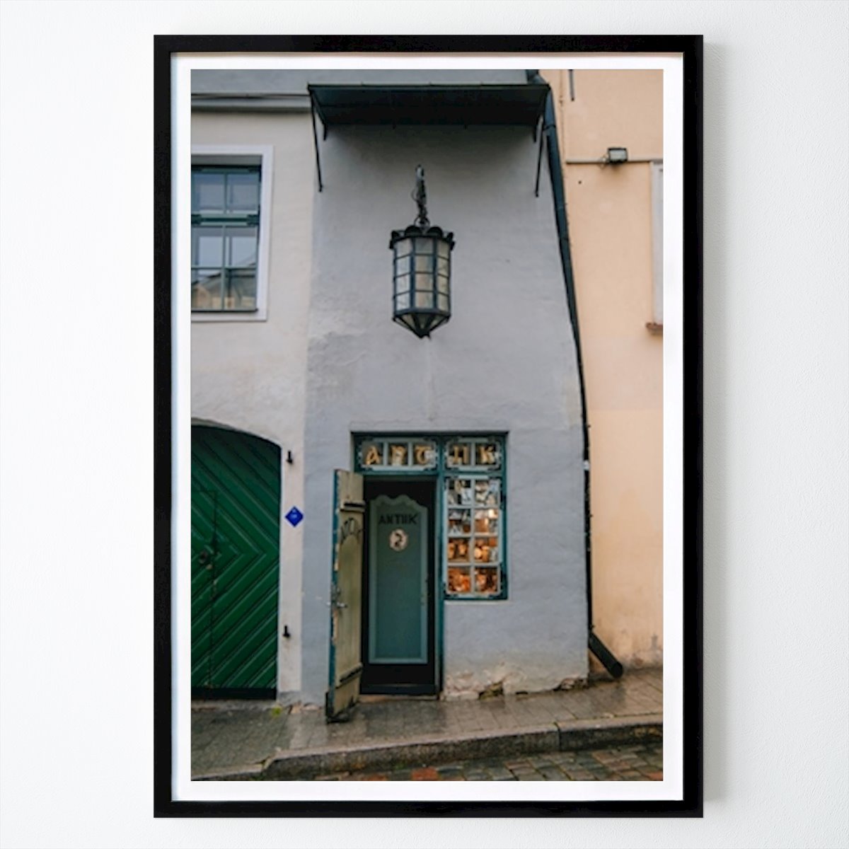Places & Cities Poster: Quaint Antique Shop in Tallinn by Katherine Driscoll