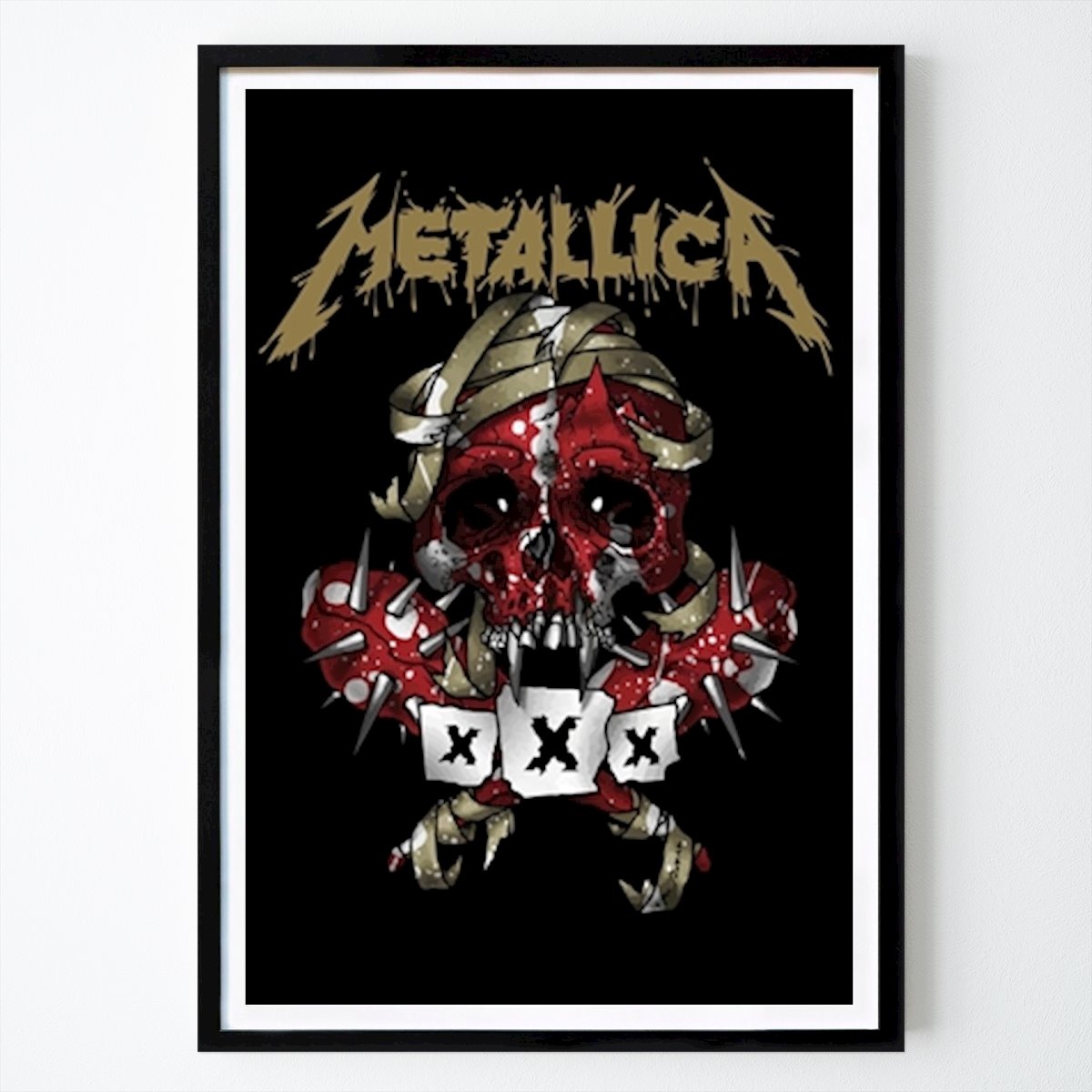 Nowy Jork Plakat: Skull metalica autorstwa Go green